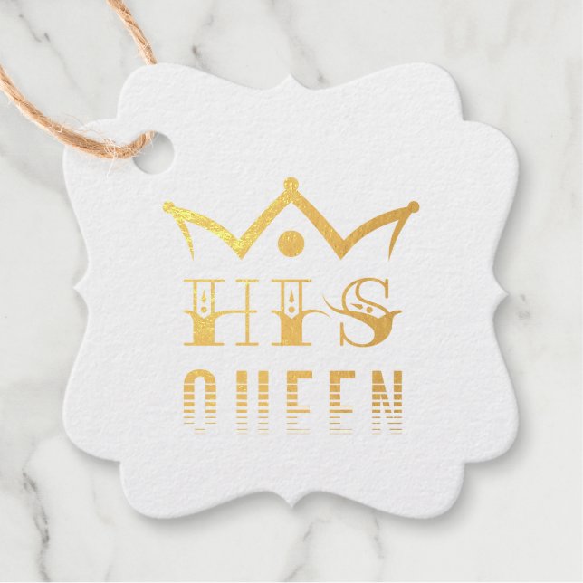Seine Königin Geschenkanhänger (Vorderseite)