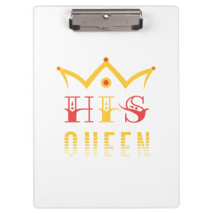Seine Königin Klemmbrett