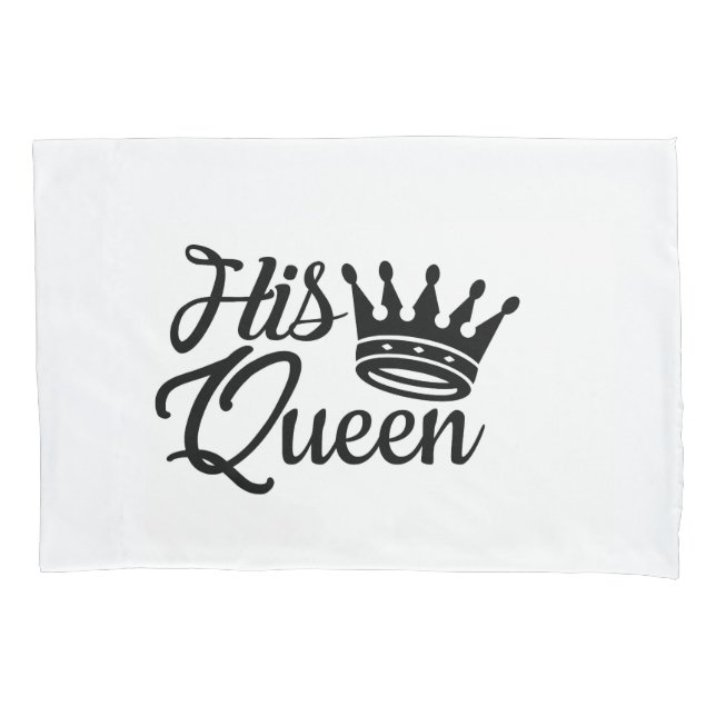 Seine Königin Paare Single Pillowcase Kissenbezug (Vorderseite)