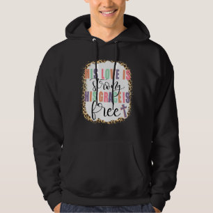 Seine Liebe ist stark, seine Gnade ist frei Jesus Hoodie