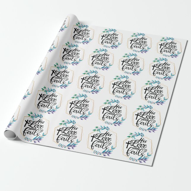 Seine Liebe Versage nie Geschenkpapier (Ungerollt)
