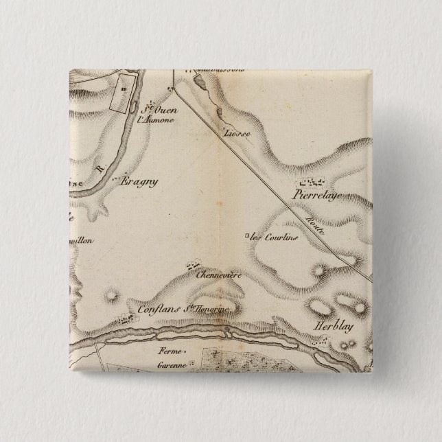 Seine, L'Oise Button (Vorderseite)