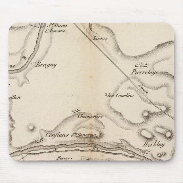 Seine, L'Oise Mousepad (Vorne)