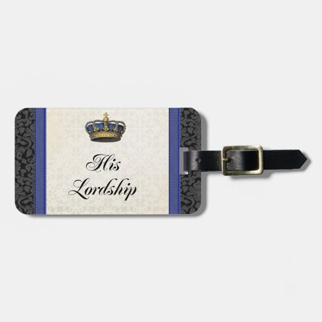 Seine Lordschaft Gepäckanhänger (Vorderseite horizontal)