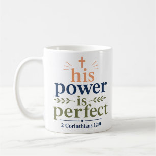 Seine Macht Ist Perfekte Moderne Christliche Typog Kaffeetasse