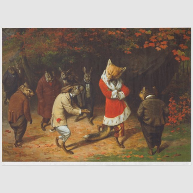 Seine Majestät erhält (von William Holbrook Beard) Seidenpapier (Vorderseite)