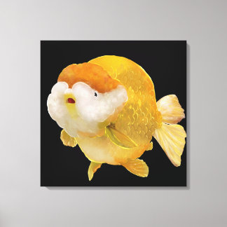 Seine Majestät Golden Ranchu Goldfisch Leinwanddruck