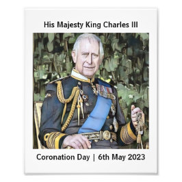 Seine Majestät König Karl III. Fotodruck