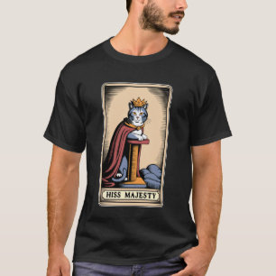 Seine Majestät Tarotkarte Mystische Katze Kratzbau T-Shirt