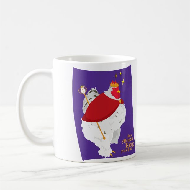 Seine Majestäts-König Fluffy Pants Kaffeetasse (Links)