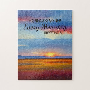 Seine Merces sind jeden Morgen neu Jigsaw Puzzle