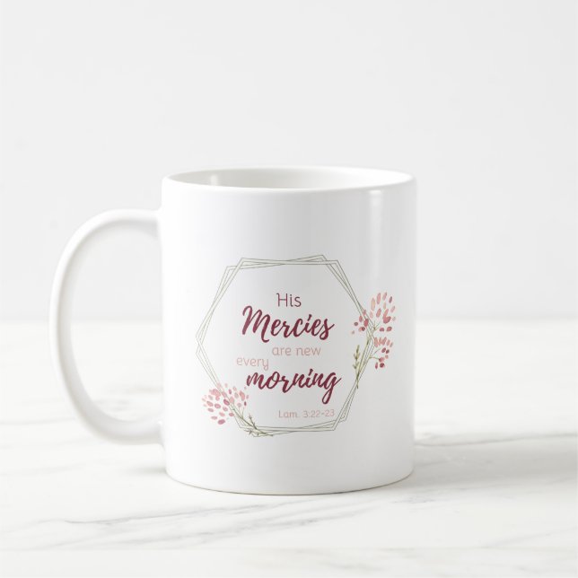 Seine Merken sind die neue Inspiration Scripture V Kaffeetasse (Links)
