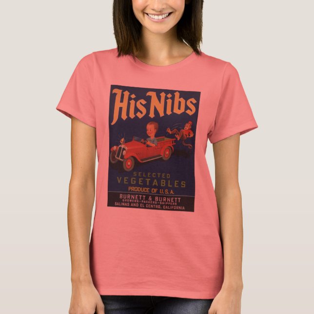 Seine Nibs Gemüse T-Shirt (Vorderseite)