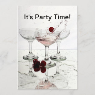 Seine Party-Zeit Einladung