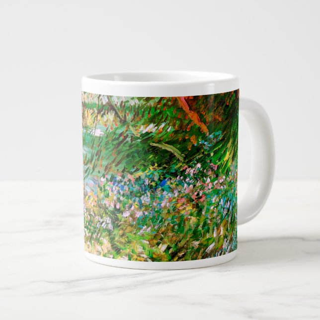 Seine Pont de Clichy Spring Van Gogh Fine Jumbo-Tasse (Vorderseite Rechts)