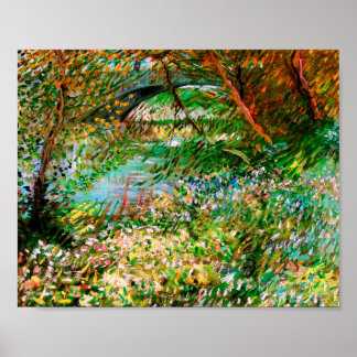 Seine Pont de Clichy Spring Van Gogh Fine Poster