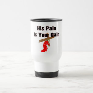Seine Schmerz sind Ihr christliches Reisebecher