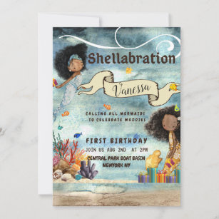 Seine Shellabration Birthday Einladungskarte