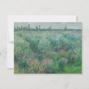 Seine-Ufer bei Vétheuil, Monet 1881 Postkarte