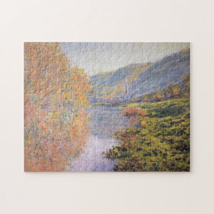Seine-Ufer im Jeufosse Herbstliche Kunst, Dichtung