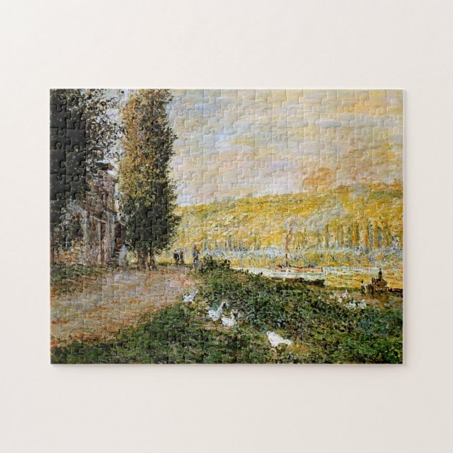 Seine Ufer, Lavacourt Monet Kunstvoll wandern (Horizontal)