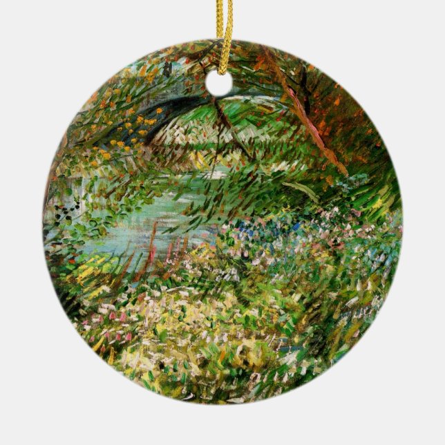 Seine-Ufer, Pont de Clichy von Vincent van Gogh Keramikornament (Vorne)