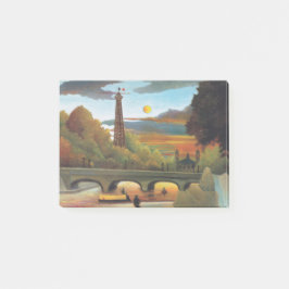 Seine und der Eiffelturm im Sonnenuntergang Post-it Klebezettel