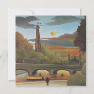 Seine und Eiffelturm bei Sonnenuntergang von Henri