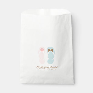 Seine und ihre Flip Flops Beach Hochzeit Geschenktütchen