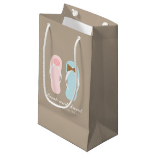 Seine und ihre Flip Flops Beach Hochzeit Kleine Geschenktüte