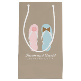 Seine und ihre Flip Flops Beach Hochzeit Kleine Geschenktüte