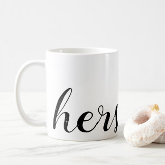seine und ihre kaffeetasse