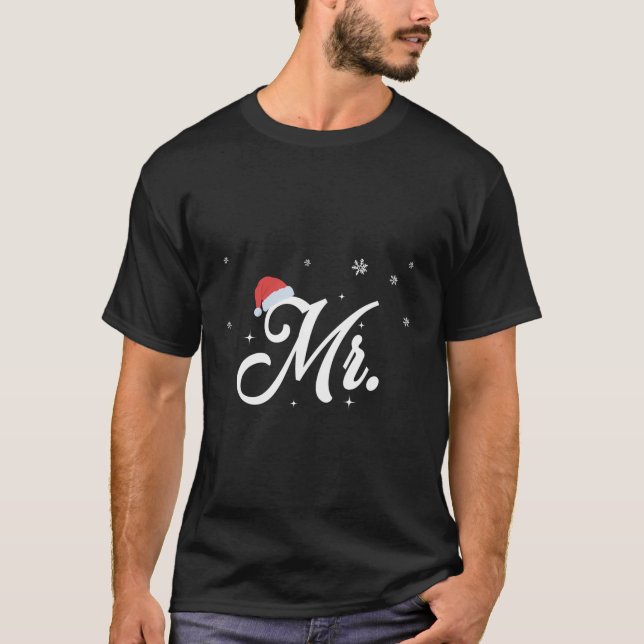 Seine und ihre Urlaubsgeschenke - Mr. und Mrs. T-Shirt (Vorderseite)