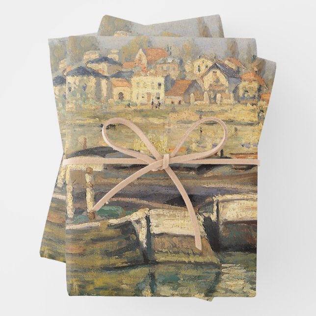 Seine von Claude Monet in Asniery Geschenkpapier Set (Beispiel)