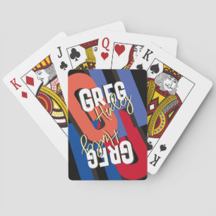 Seinen Namen in Stil schreiben... fett-Monogramm Spielkarten