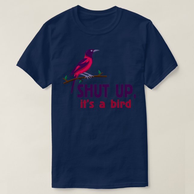seinen Vogel abhalten T-Shirt (Design vorne)