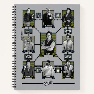 Seinfeld | Character Relationship Chart Notizbuch