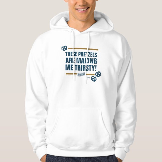 Seinfeld | "Diese Bretzels" Typografie Graphic Hoodie (Vorderseite)