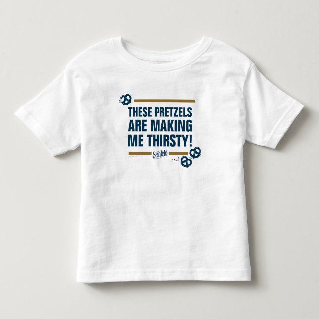 Seinfeld | "Diese Bretzels" Typografie Graphic Kleinkind T-shirt (Vorderseite)