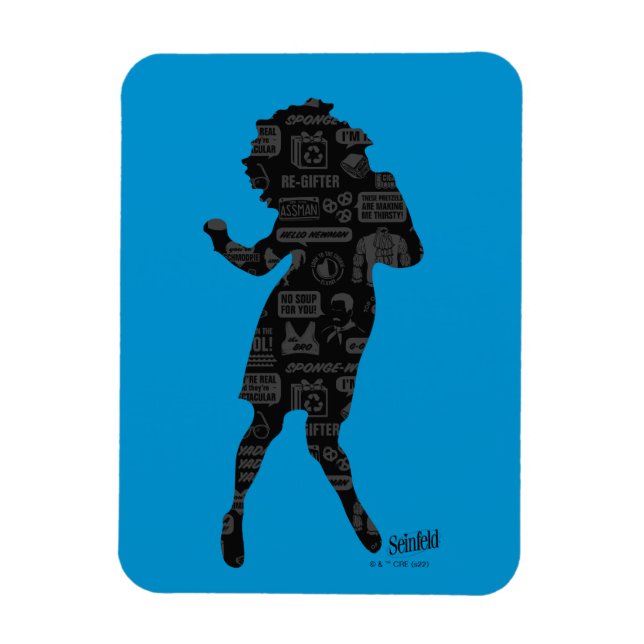 Seinfeld | Elaine Dance Silhouette Magnet (Vertikal)