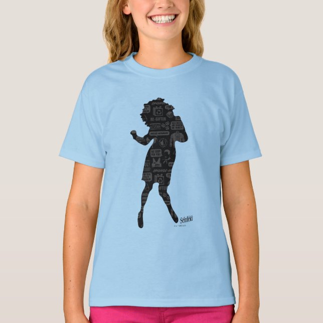 Seinfeld | Elaine Dance Silhouette T-Shirt (Vorderseite)