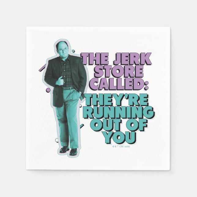 Seinfeld | George Costanza "Der Jerk Store angeruf Serviette (Vorderseite)