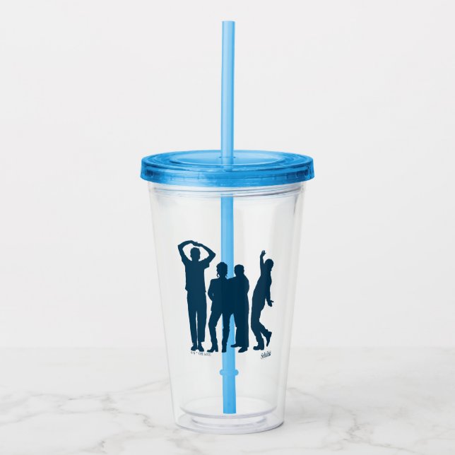 Seinfeld | Group Silhouette Graphic Acryltrinkbecher (Vorderseite)