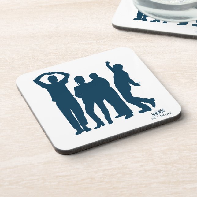 Seinfeld | Group Silhouette Graphic Getränkeuntersetzer (Linke Seite)