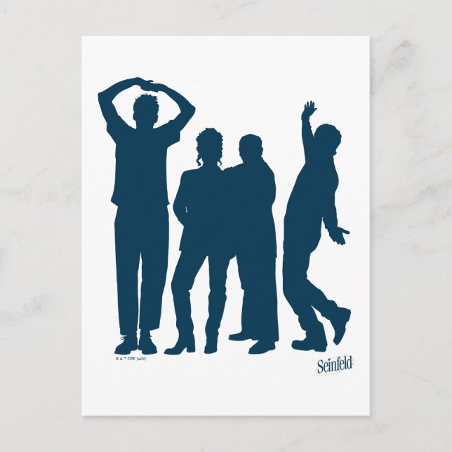Seinfeld | Group Silhouette Graphic Postkarte (Vorderseite)