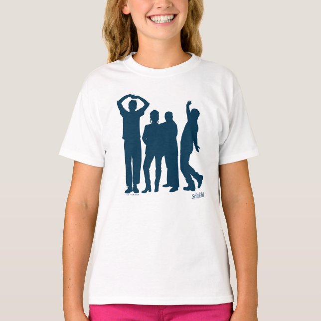 Seinfeld | Group Silhouette Graphic T-Shirt (Vorderseite)