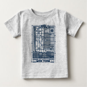 Seinfeld   Hot Spots auf der New Yorker Karte Baby T-shirt