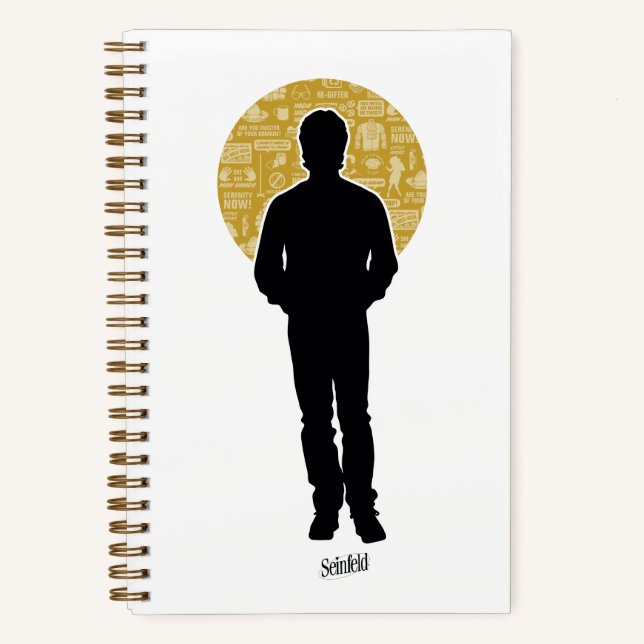 Seinfeld | Jerry Seinfeld Silhouette Notizbuch (Vorderseite)