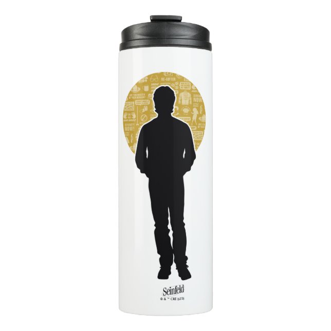 Seinfeld | Jerry Seinfeld Silhouette Thermosbecher (Vorderseite)