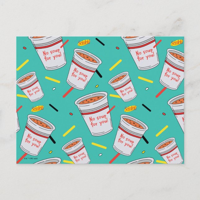 Seinfeld | Keine Suppe für Ihr Muster Postkarte (Vorderseite)